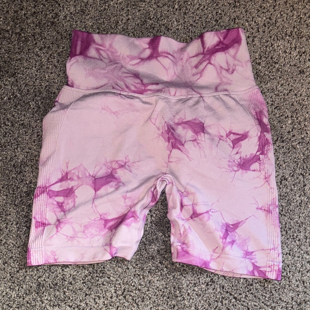 Pink Tie-Dye Women's Shorts